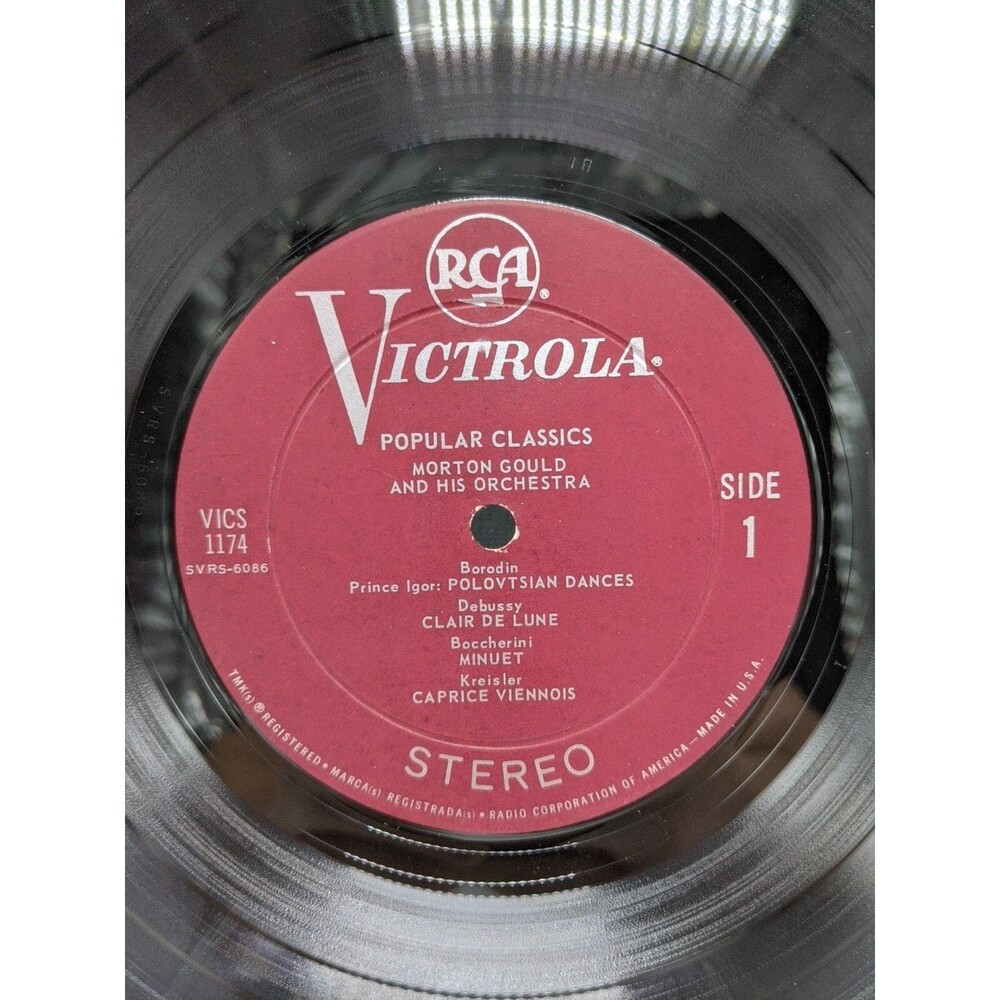 Popular Classics Morton Gould And His Orchestra Vinyl Record